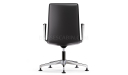 'Aulenti' Medium Back Office Chair With Polished Aluminum Arms