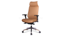 'Vertu' Executive Chair In Coffee Brown Nappa Leather