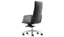 'Aulenti' High Back Office Chair With Slim Leather Arms