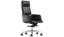 'Aulenti' High Back Office Chair With Slim Leather Arms