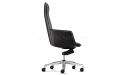 'Aulenti' High Back Office Chair With Slim Leather Arms