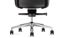 'Aulenti' High Back Office Chair With Slim Leather Arms