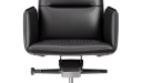 'Aulenti' High Back Office Chair With Slim Leather Arms