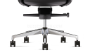 'Aulenti' Medium Back Office Chair With Slim Leather Arms