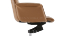 'Aulenti' High Back Office Chair In Coffee Brown Leather