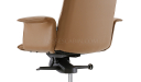 'Aulenti' High Back Office Chair In Coffee Brown Leather