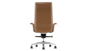 'Aulenti' High Back Office Chair In Coffee Brown Leather