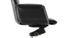 'Aulenti' Slim High Back Office Chair In Black Leather