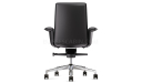 'Aulenti' Mid Back Office Chair In Black Leather