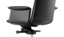 'Aulenti' Mid Back Office Chair In Black Leather