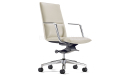 'Aulenti' Mid Back Conference Room Chair With Steel Arms