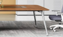 'Varna' 13 Ft Meeting Table in Open Pore Walnut Veneer