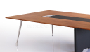 'Varna' 13 Ft Meeting Table in Open Pore Walnut Veneer