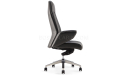 'Calm' Office Chair In Gray Nappa Leather