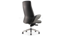 'Calm' Office Chair In Gray Nappa Leather