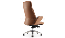 'Calm-A' High Back Office Chair In Tan Leather