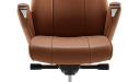 'Calm-A' High Back Office Chair In Tan Leather