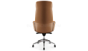 'Calm-A' High Back Office Chair In Tan Leather