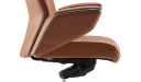 'Calm-A' High Back Office Chair In Tan Leather