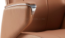 'Calm-A' High Back Office Chair In Tan Leather