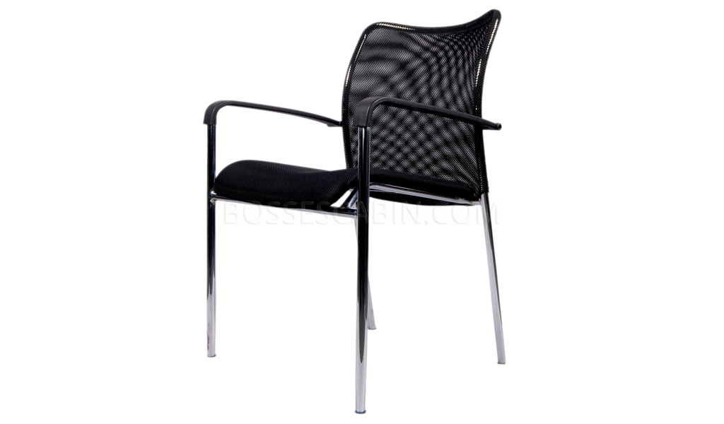Fixed Base Office Chair With Mesh Back Buy Online Boss s Cabin