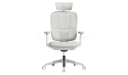 'H2' Chair With Headrest In Warm White Frame