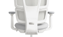 'H2' Medium Back Chair In Warm White Frame