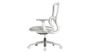 'H2' Medium Back Chair In Warm White Frame