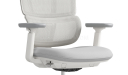 'H2' Medium Back Chair In Warm White Frame