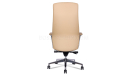 'Calm' High Back Office Chair In Latte Brown Artificial Leather