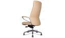 'Calm' High Back Office Chair In Latte Brown Artificial Leather