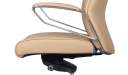 'Calm' High Back Office Chair In Latte Brown Artificial Leather