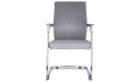 'Spirit' Gray Mesh Visitor Chair In Chrome Frame