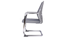 'Spirit' Gray Mesh Visitor Chair In Chrome Frame