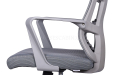 'Spirit' Office Chair With Headrest In Light Gray Frame