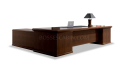 classical style office desk in walnut wood