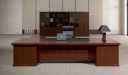 'Royale' 9 Feet Classical Office Table In Sapele Veneer