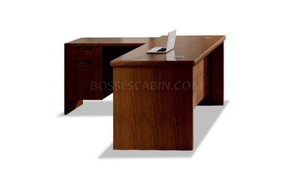 'Royale' 5 Ft. Office Desk In Rich Walnut Veneer