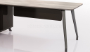 'Varna' 6.5 Feet Office Desk In Gray Oak Finish