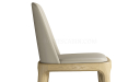 'Balence' Cafeteria Chair In PU Leather & Solid Wood