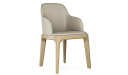 'Balence' Cafeteria Chair With Arms In PU Leather