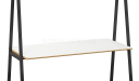 'Balence' High Seat Cafeteria Table With Warm White Top