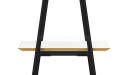 'Balence' High Seat Cafeteria Table With Warm White Top