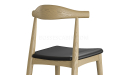 'Balence' Solid Wood Cafeteria Chair In White Ash