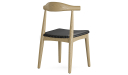 'Balence' Solid Wood Cafeteria Chair In White Ash
