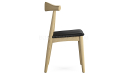 'Balence' Solid Wood Cafeteria Chair In White Ash