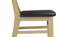 'Balence-Q' Solid Wood Cafeteria Chair In White Ash