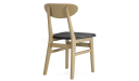 'Balence-Q' Solid Wood Cafeteria Chair In White Ash