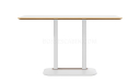 'Balence' Cafeteria Table In Warm White & White Base