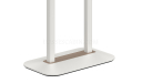 'Balence' Cafeteria Table In Warm White & White Base